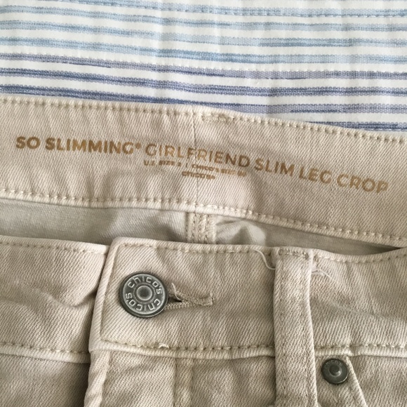 Chico's Girlfriend cropped pant size 00 - Picture 6 of 6